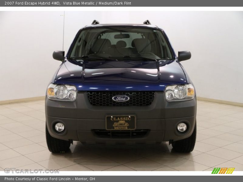 Vista Blue Metallic / Medium/Dark Flint 2007 Ford Escape Hybrid 4WD