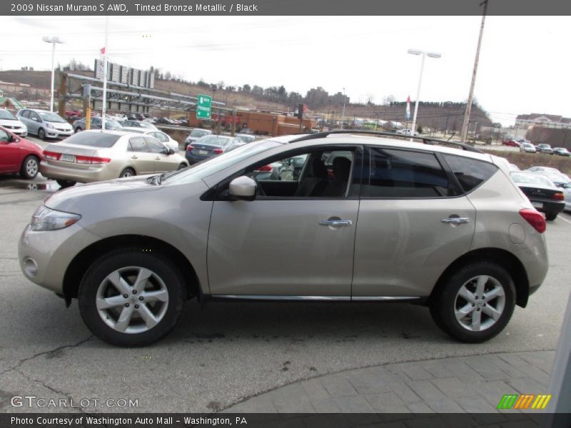Tinted Bronze Metallic / Black 2009 Nissan Murano S AWD
