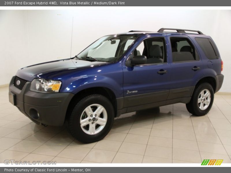 Vista Blue Metallic / Medium/Dark Flint 2007 Ford Escape Hybrid 4WD