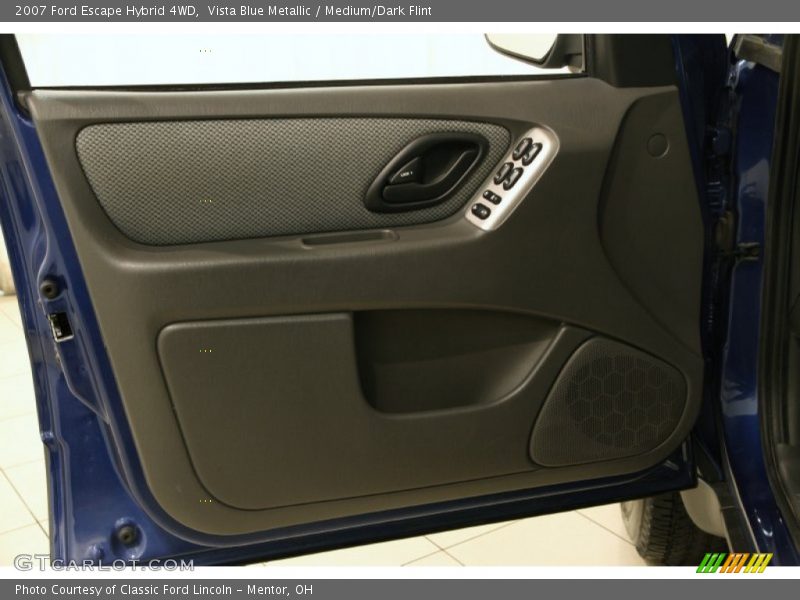 Vista Blue Metallic / Medium/Dark Flint 2007 Ford Escape Hybrid 4WD