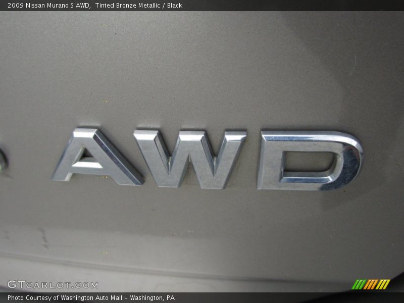 Tinted Bronze Metallic / Black 2009 Nissan Murano S AWD