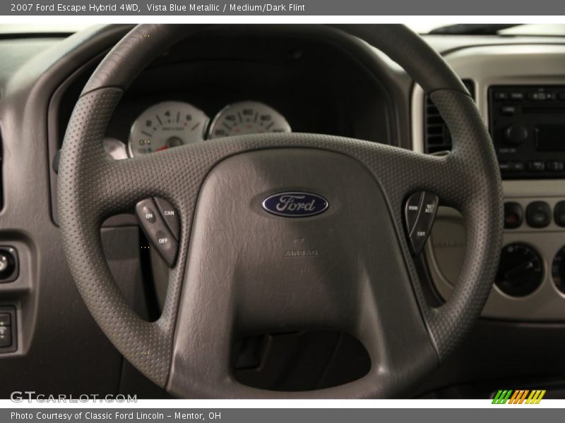 Vista Blue Metallic / Medium/Dark Flint 2007 Ford Escape Hybrid 4WD