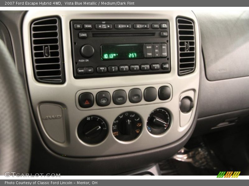 Vista Blue Metallic / Medium/Dark Flint 2007 Ford Escape Hybrid 4WD