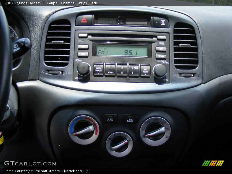 Charcoal Gray / Black 2007 Hyundai Accent SE Coupe