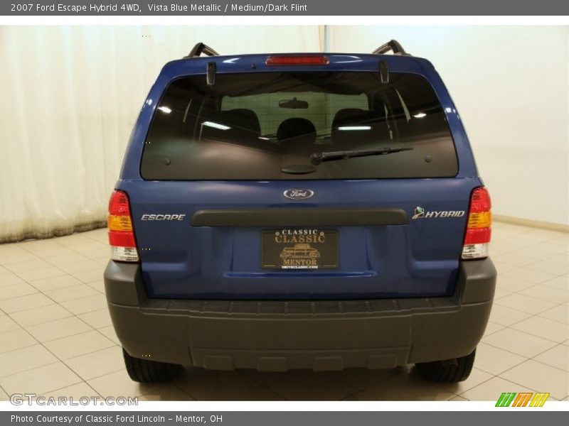 Vista Blue Metallic / Medium/Dark Flint 2007 Ford Escape Hybrid 4WD