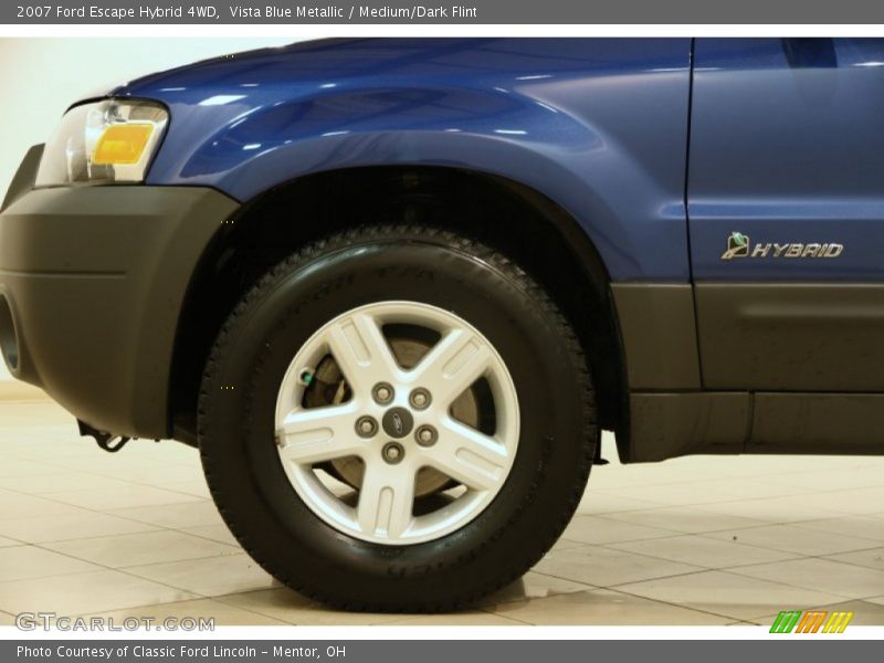 Vista Blue Metallic / Medium/Dark Flint 2007 Ford Escape Hybrid 4WD