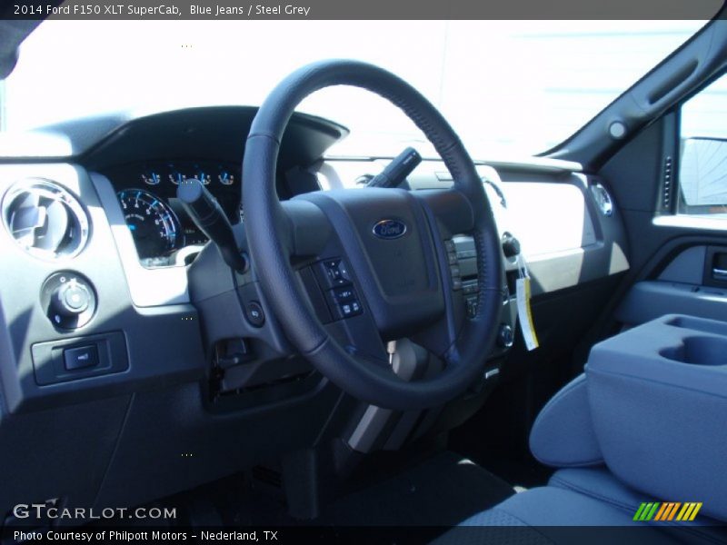 Blue Jeans / Steel Grey 2014 Ford F150 XLT SuperCab
