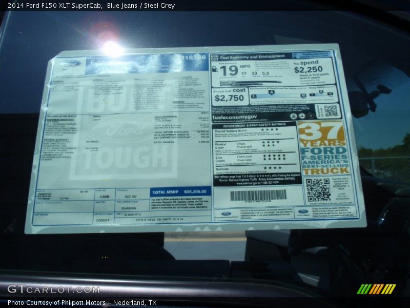 Blue Jeans / Steel Grey 2014 Ford F150 XLT SuperCab