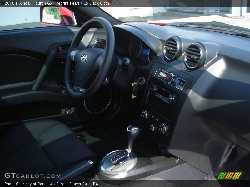 Redfire Pearl / GS Black Cloth 2008 Hyundai Tiburon GS