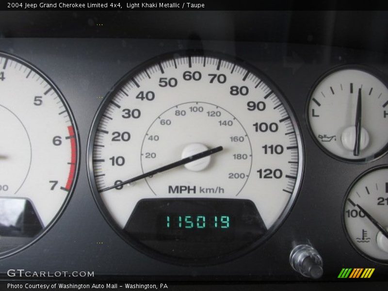 Light Khaki Metallic / Taupe 2004 Jeep Grand Cherokee Limited 4x4