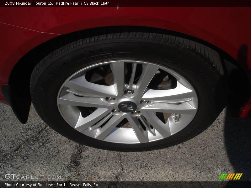 Redfire Pearl / GS Black Cloth 2008 Hyundai Tiburon GS