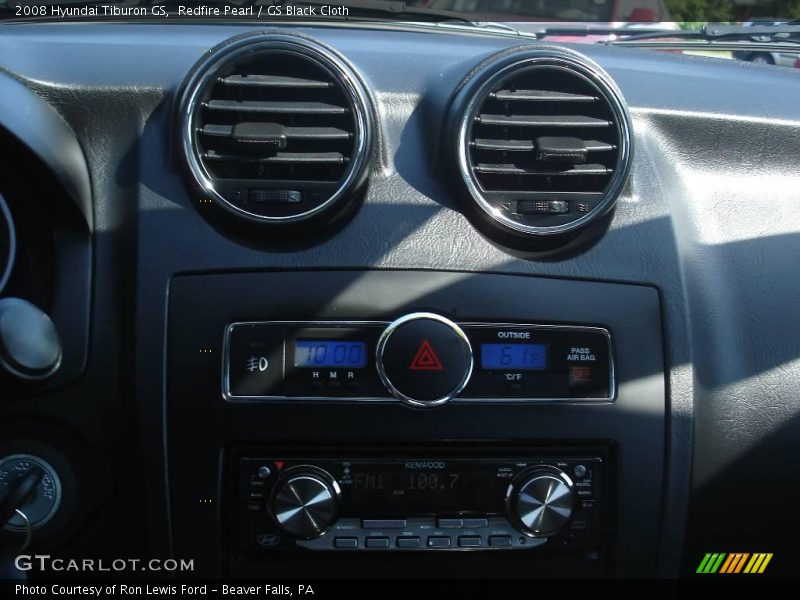 Redfire Pearl / GS Black Cloth 2008 Hyundai Tiburon GS