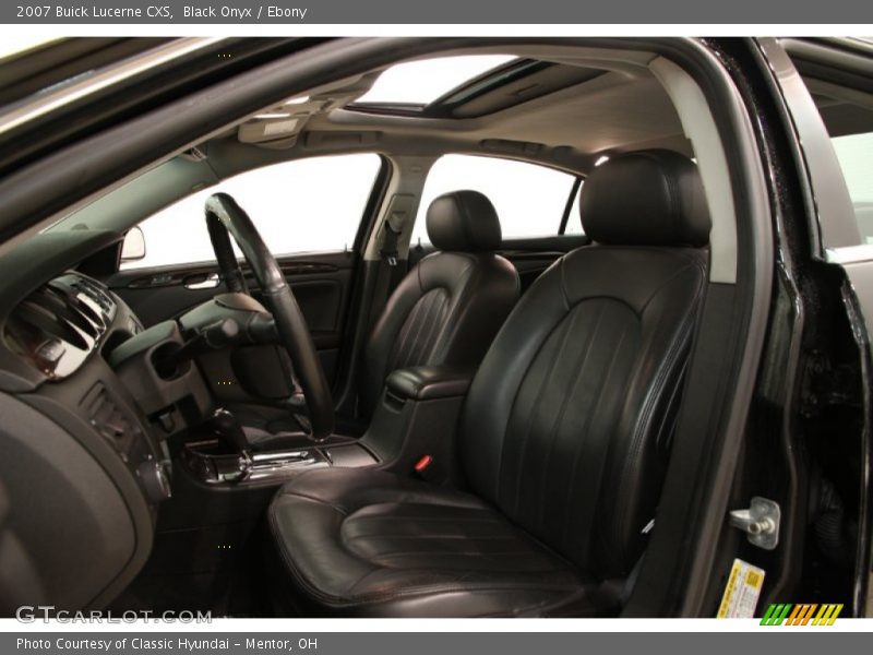 2007 Lucerne CXS Ebony Interior