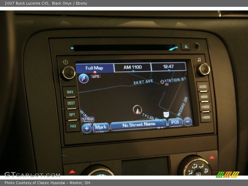 Navigation of 2007 Lucerne CXS