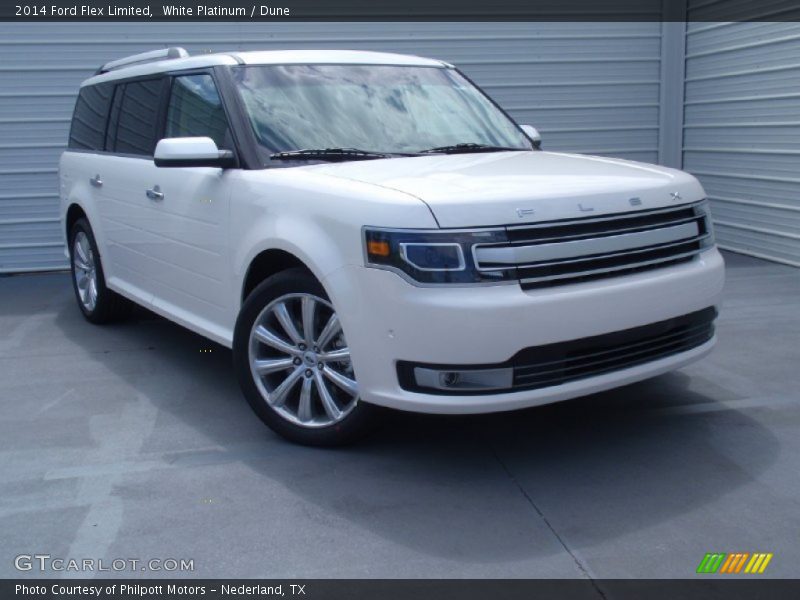 White Platinum / Dune 2014 Ford Flex Limited