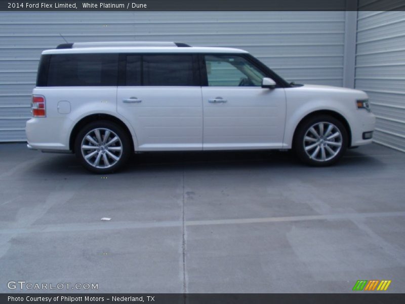 White Platinum / Dune 2014 Ford Flex Limited