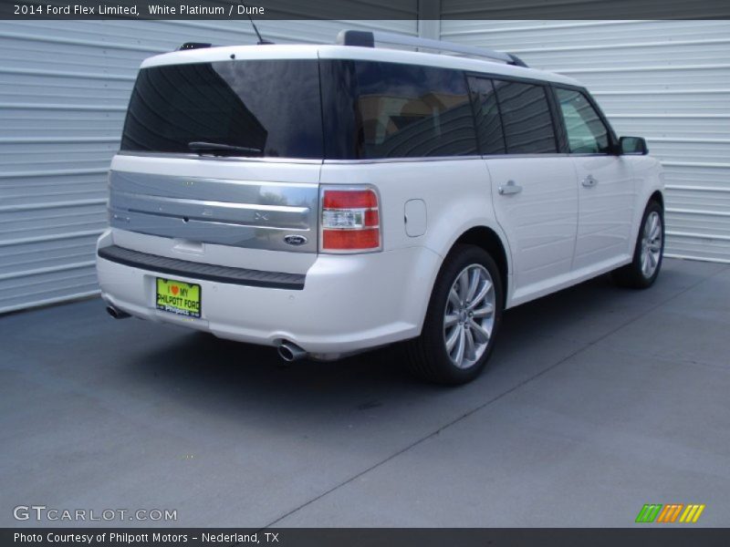 White Platinum / Dune 2014 Ford Flex Limited