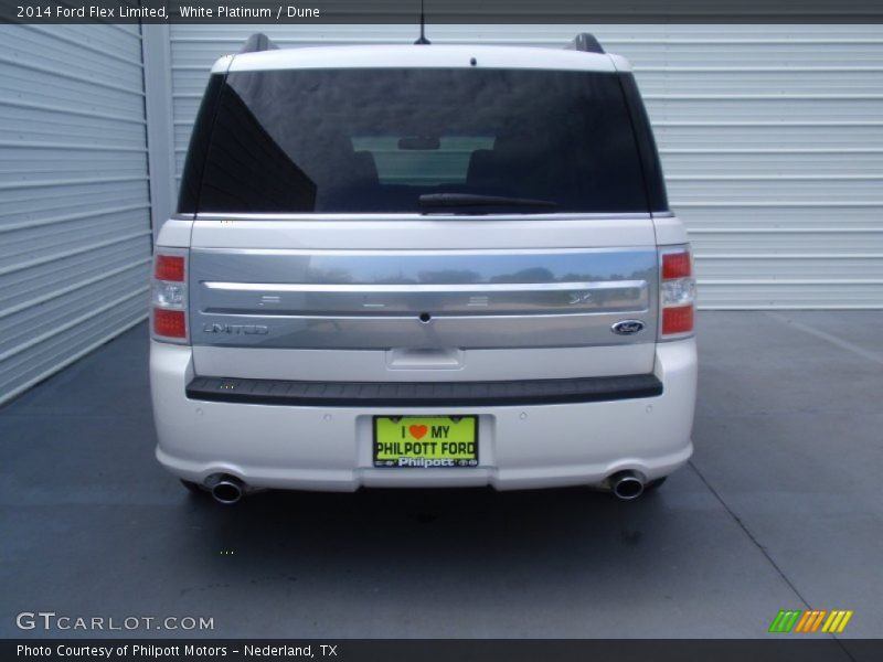 White Platinum / Dune 2014 Ford Flex Limited