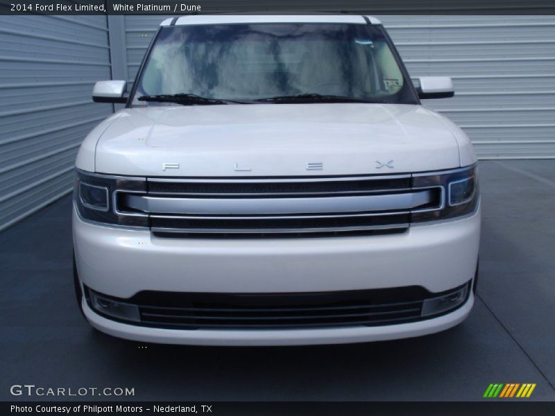 White Platinum / Dune 2014 Ford Flex Limited