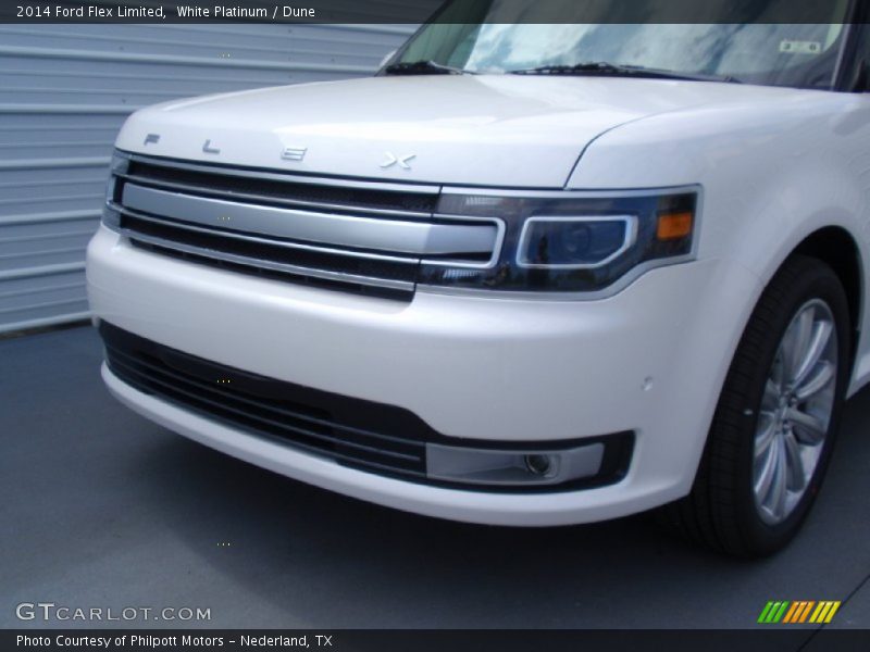 White Platinum / Dune 2014 Ford Flex Limited