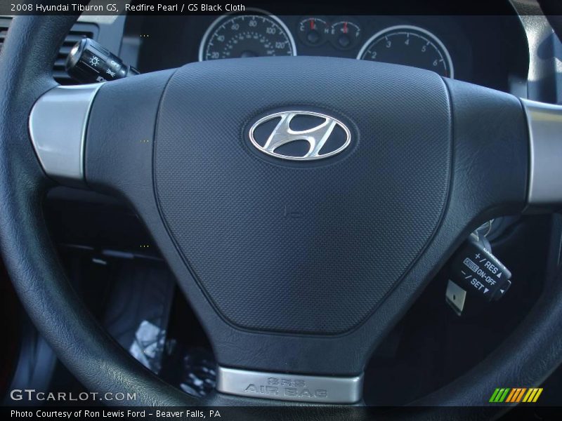 Redfire Pearl / GS Black Cloth 2008 Hyundai Tiburon GS