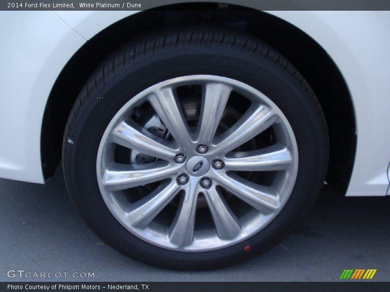 White Platinum / Dune 2014 Ford Flex Limited