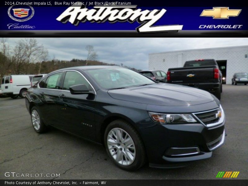 Blue Ray Metallic / Jet Black/Dark Titanium 2014 Chevrolet Impala LS