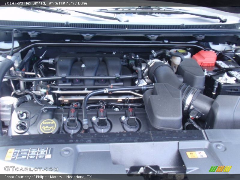 White Platinum / Dune 2014 Ford Flex Limited