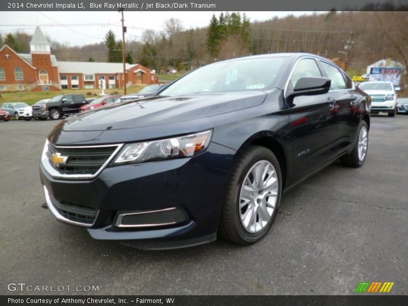 Blue Ray Metallic / Jet Black/Dark Titanium 2014 Chevrolet Impala LS