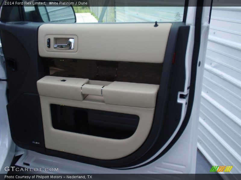 White Platinum / Dune 2014 Ford Flex Limited