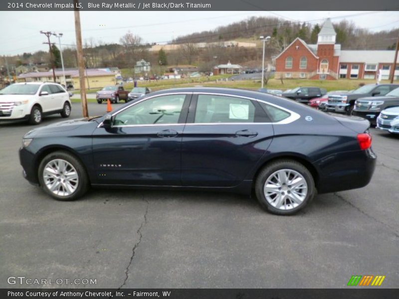 Blue Ray Metallic / Jet Black/Dark Titanium 2014 Chevrolet Impala LS