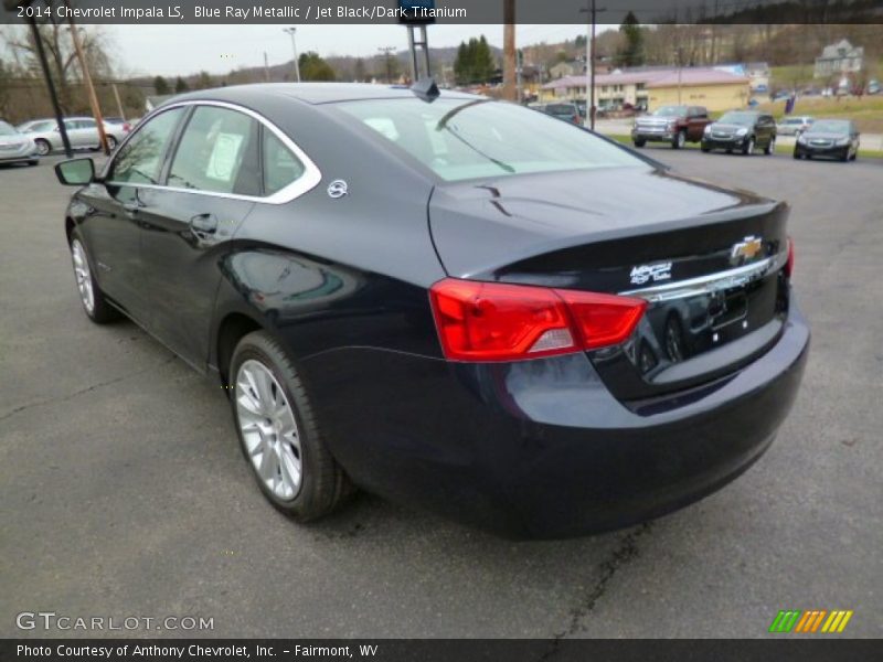 Blue Ray Metallic / Jet Black/Dark Titanium 2014 Chevrolet Impala LS