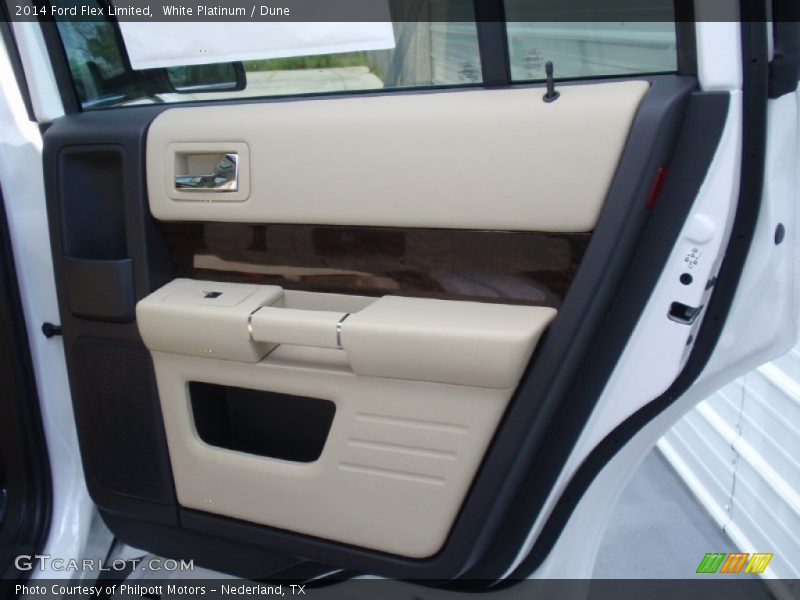 White Platinum / Dune 2014 Ford Flex Limited