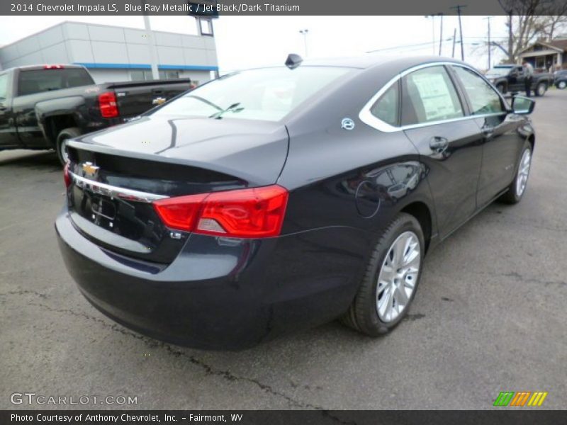 Blue Ray Metallic / Jet Black/Dark Titanium 2014 Chevrolet Impala LS