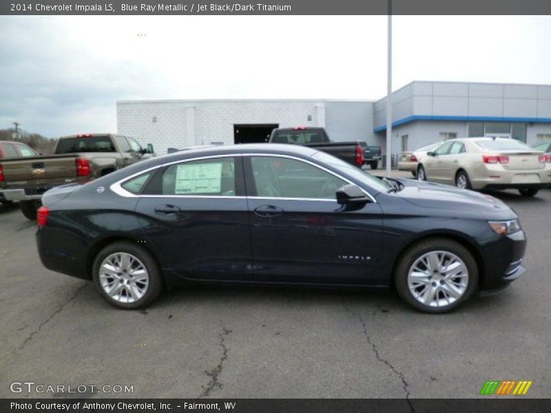 Blue Ray Metallic / Jet Black/Dark Titanium 2014 Chevrolet Impala LS