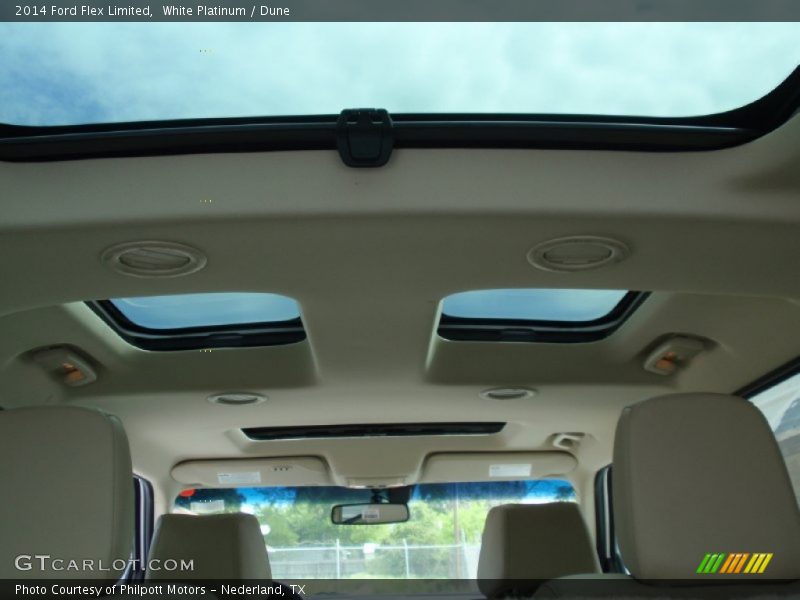 White Platinum / Dune 2014 Ford Flex Limited