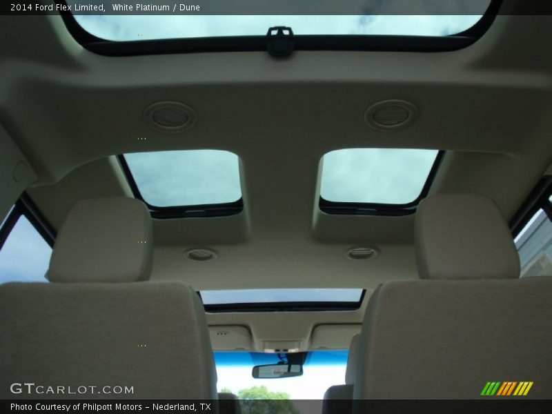 White Platinum / Dune 2014 Ford Flex Limited
