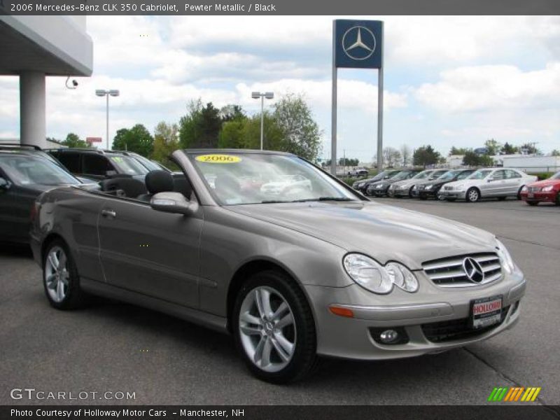 Pewter Metallic / Black 2006 Mercedes-Benz CLK 350 Cabriolet