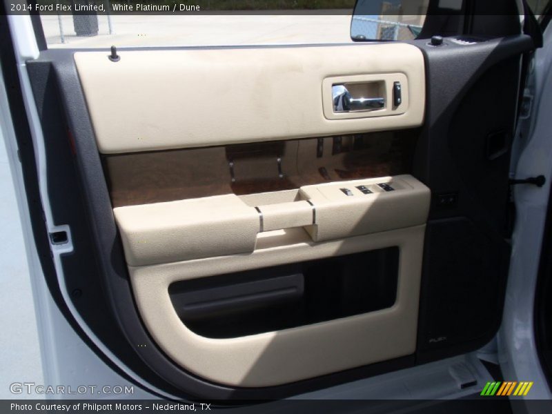 White Platinum / Dune 2014 Ford Flex Limited