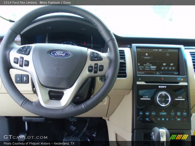 White Platinum / Dune 2014 Ford Flex Limited