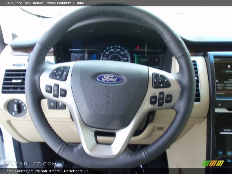 White Platinum / Dune 2014 Ford Flex Limited