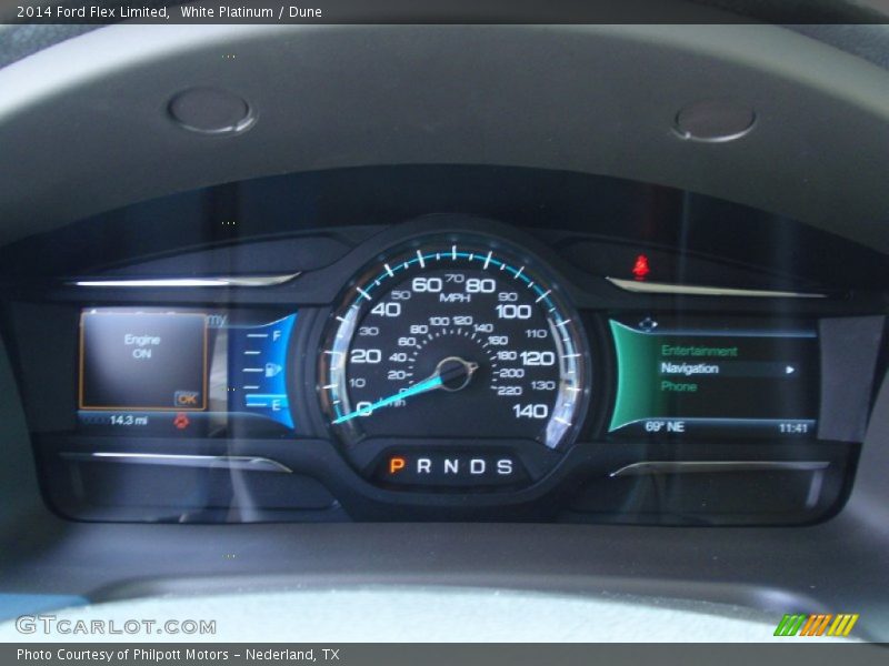 White Platinum / Dune 2014 Ford Flex Limited