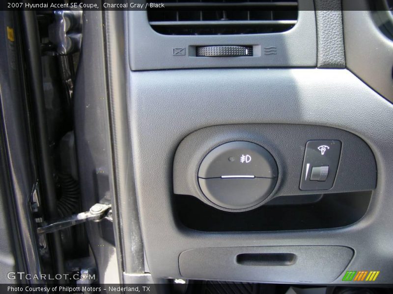 Charcoal Gray / Black 2007 Hyundai Accent SE Coupe