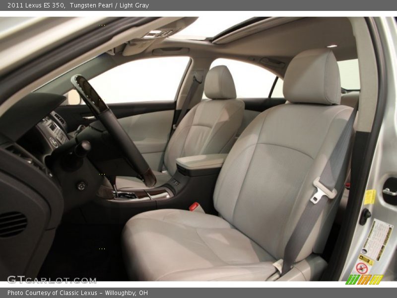 Tungsten Pearl / Light Gray 2011 Lexus ES 350