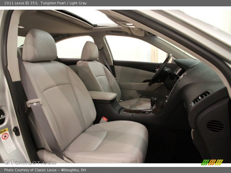 Tungsten Pearl / Light Gray 2011 Lexus ES 350