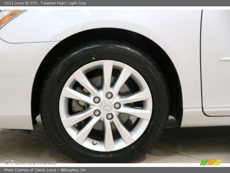 Tungsten Pearl / Light Gray 2011 Lexus ES 350