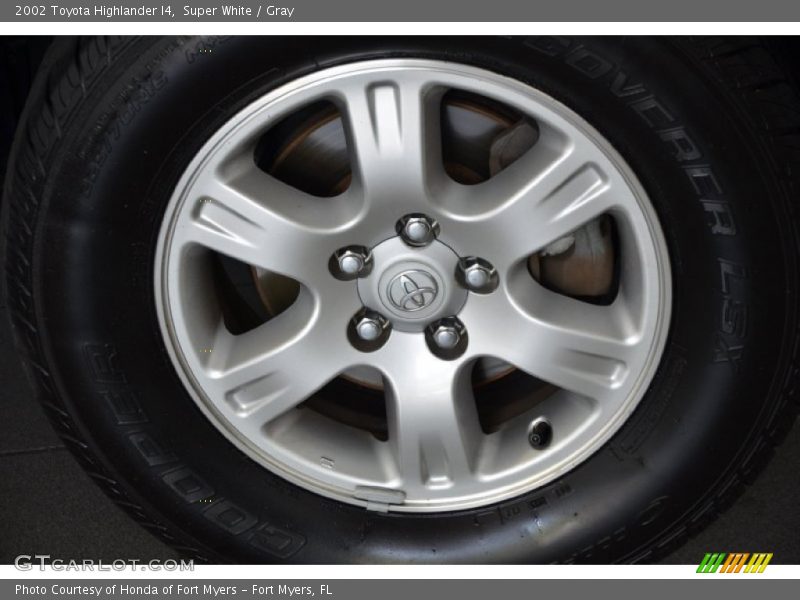 Super White / Gray 2002 Toyota Highlander I4