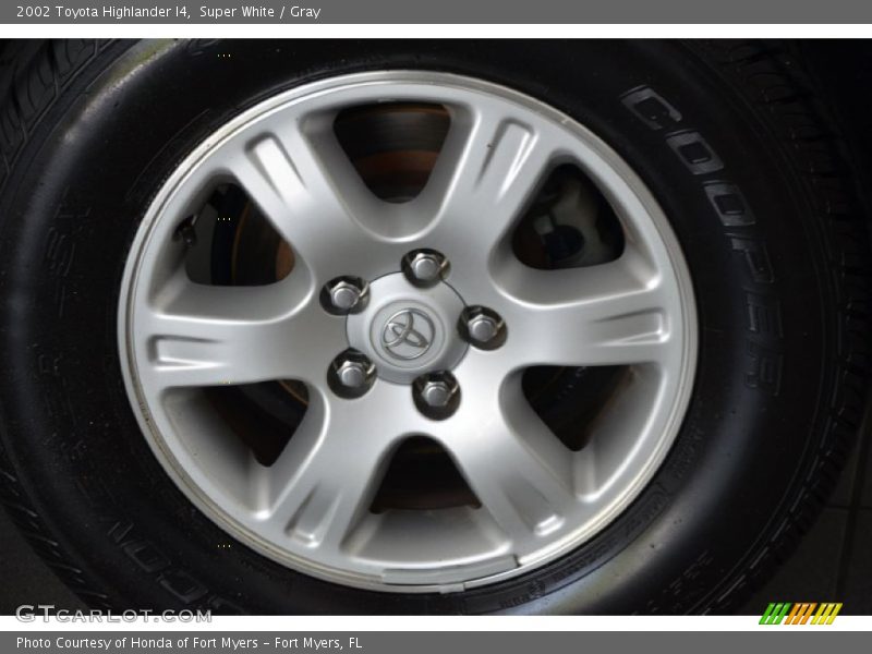 Super White / Gray 2002 Toyota Highlander I4