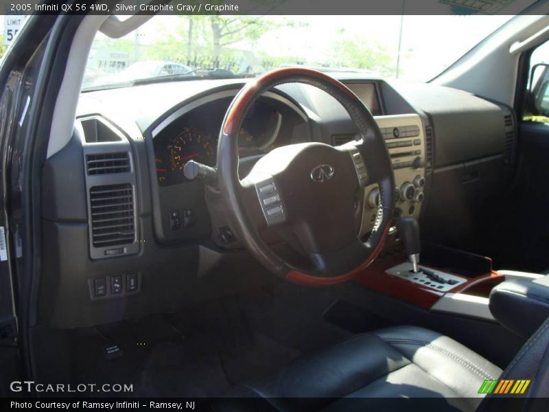 Silver Graphite Gray / Graphite 2005 Infiniti QX 56 4WD