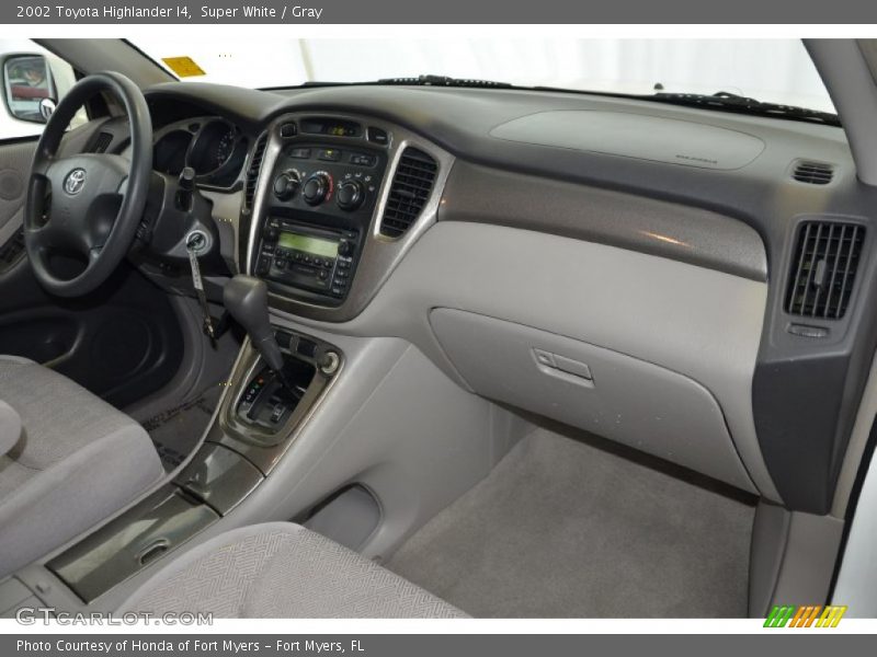 Super White / Gray 2002 Toyota Highlander I4